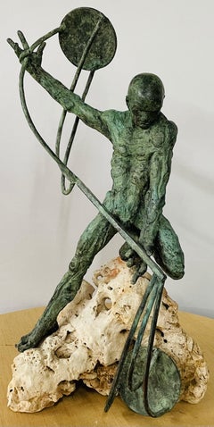 Francesco Marcangeli Bronze Sculpture Titled "Giustizia"