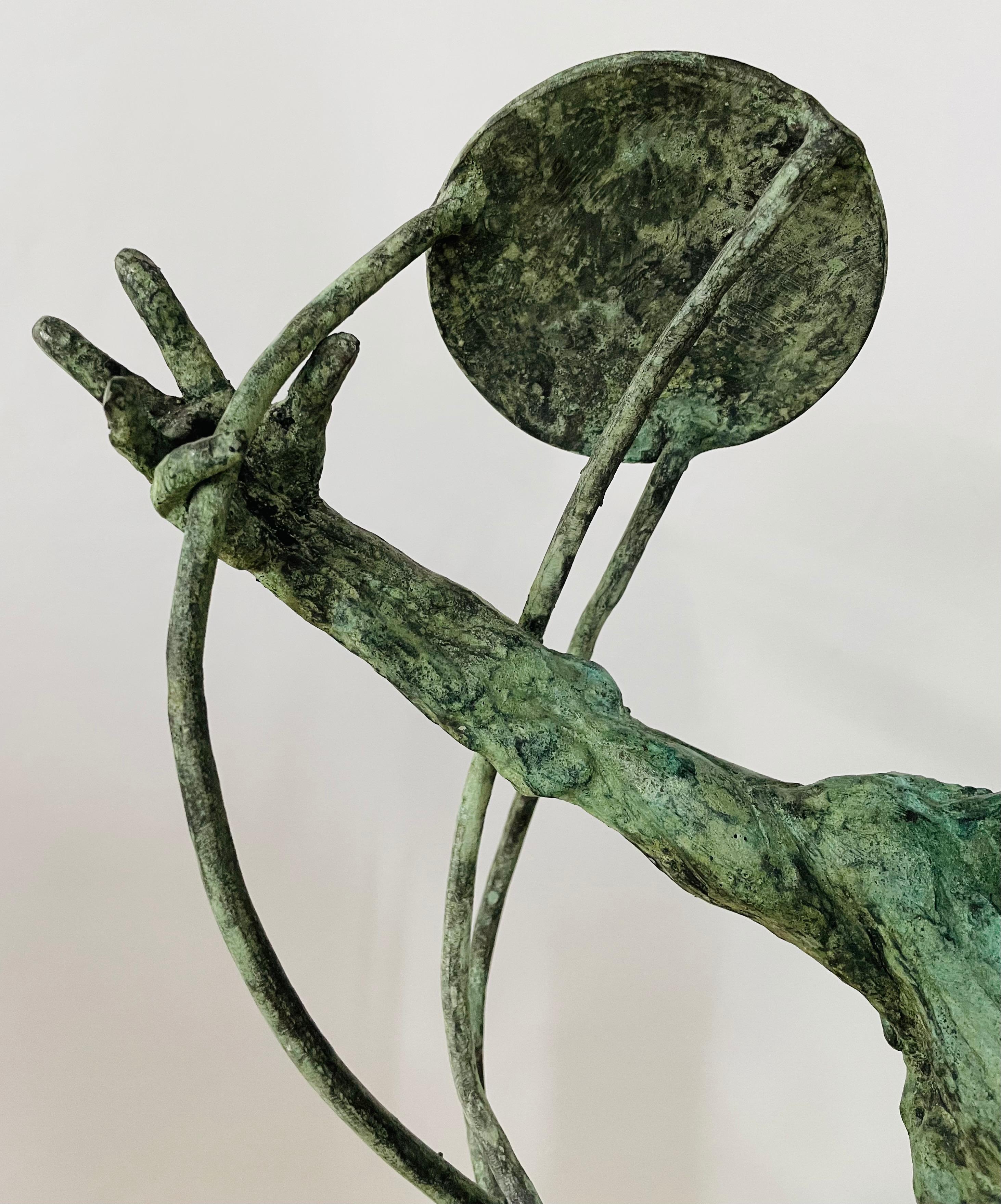 Francesco Marcangeli Bronzeskulptur mit dem Titel „Giustizia“ (Moderne) im Angebot