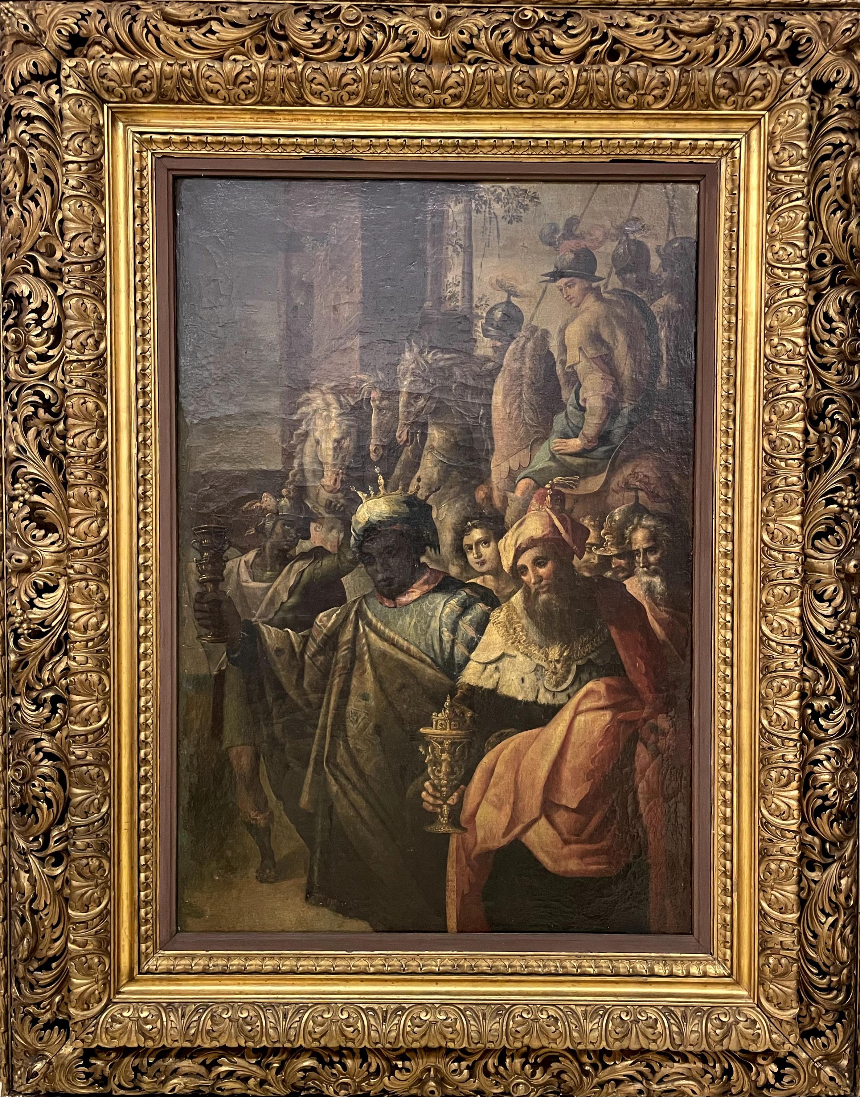 Francesco Mazza called IL PARMIGIANINO (1503 -1540) Figurative Painting - "Adoration of the Magi"