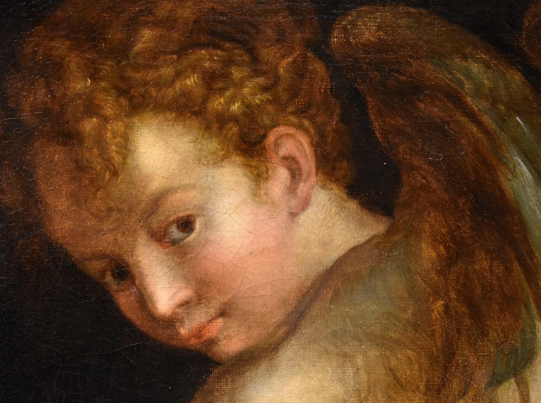 Cupid Portrait Parmigianino Paint 17/18th Century Oil on canvas Old master Italy For Sale 9
