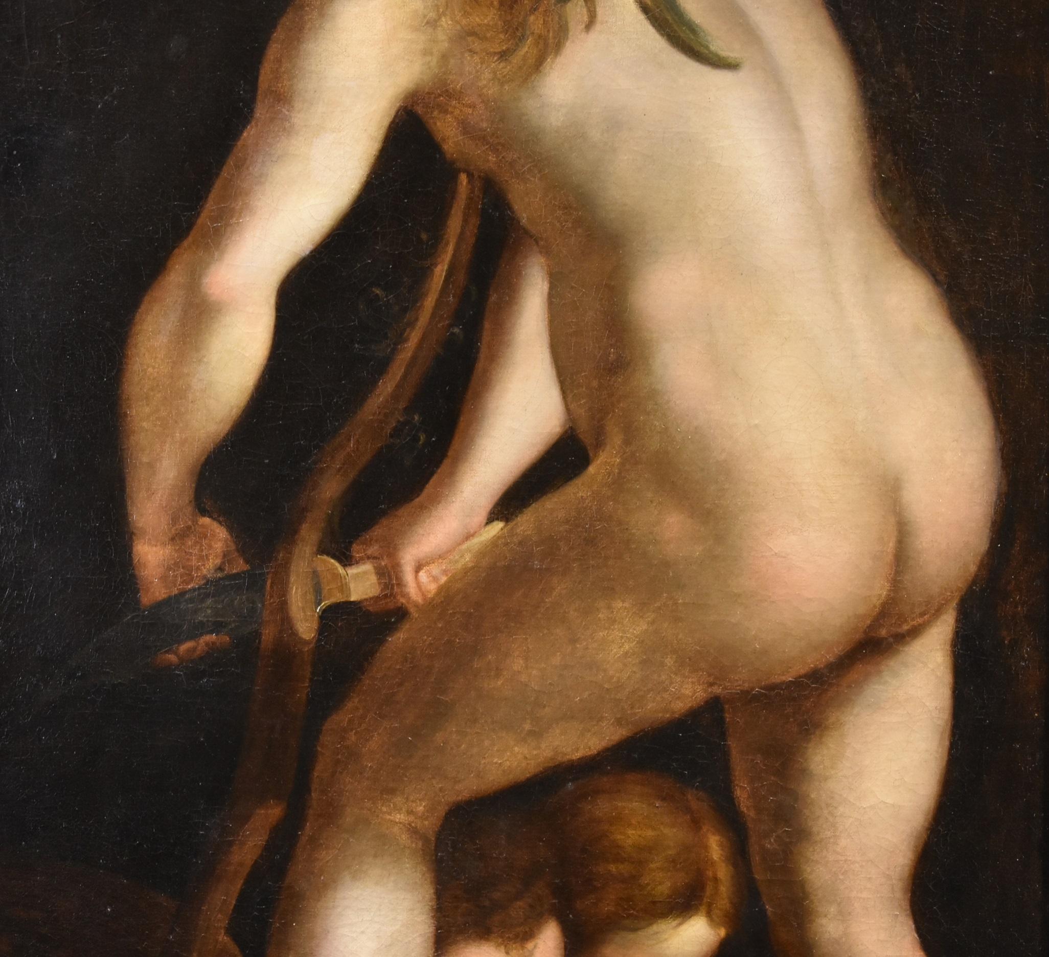 Amor-Porträt, Parmigianino, Gemälde, 17/18. Jahrhundert, Öl auf Leinwand, Alter Meister, Italien im Angebot 4