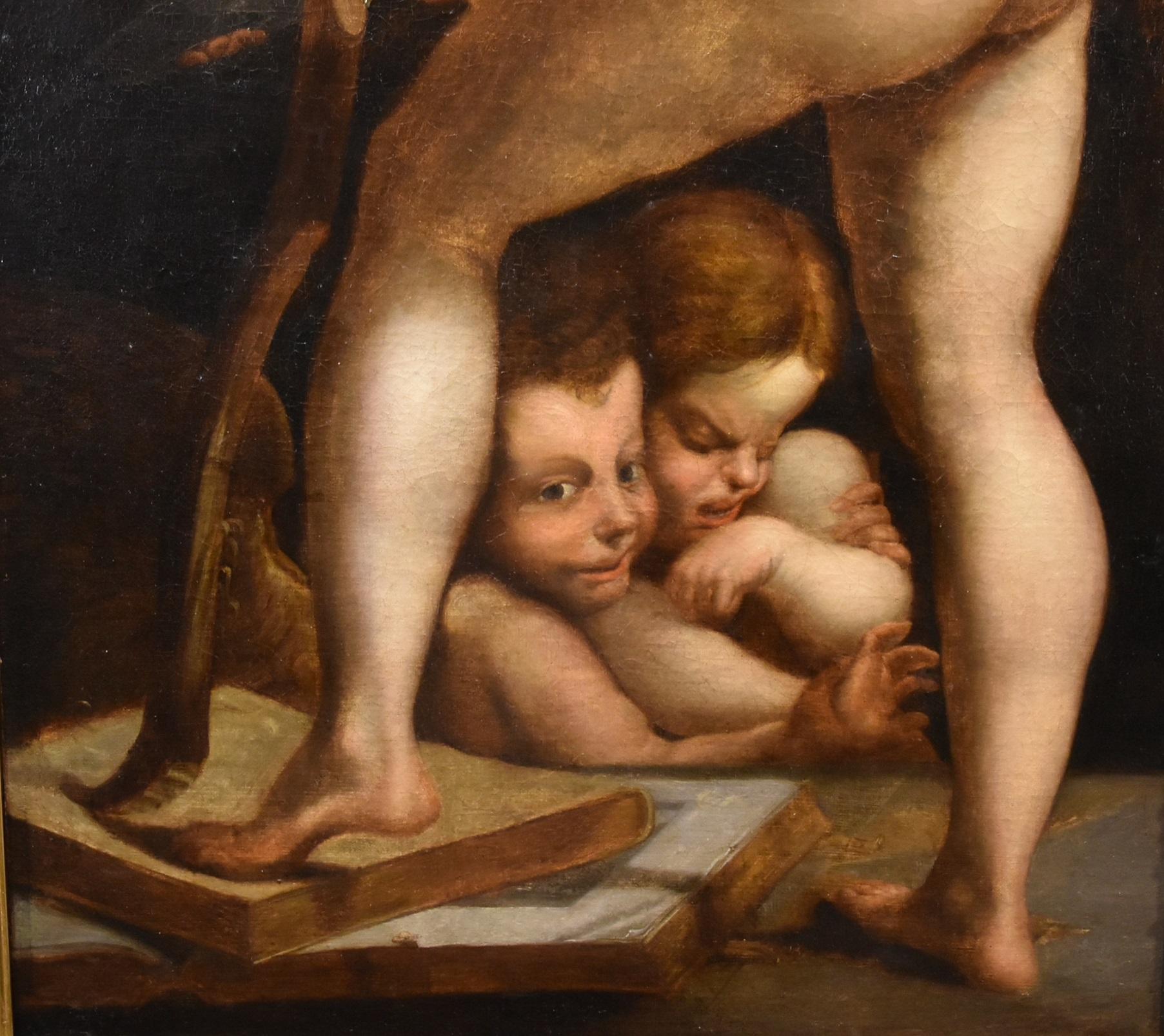 Amor-Porträt, Parmigianino, Gemälde, 17/18. Jahrhundert, Öl auf Leinwand, Alter Meister, Italien im Angebot 5