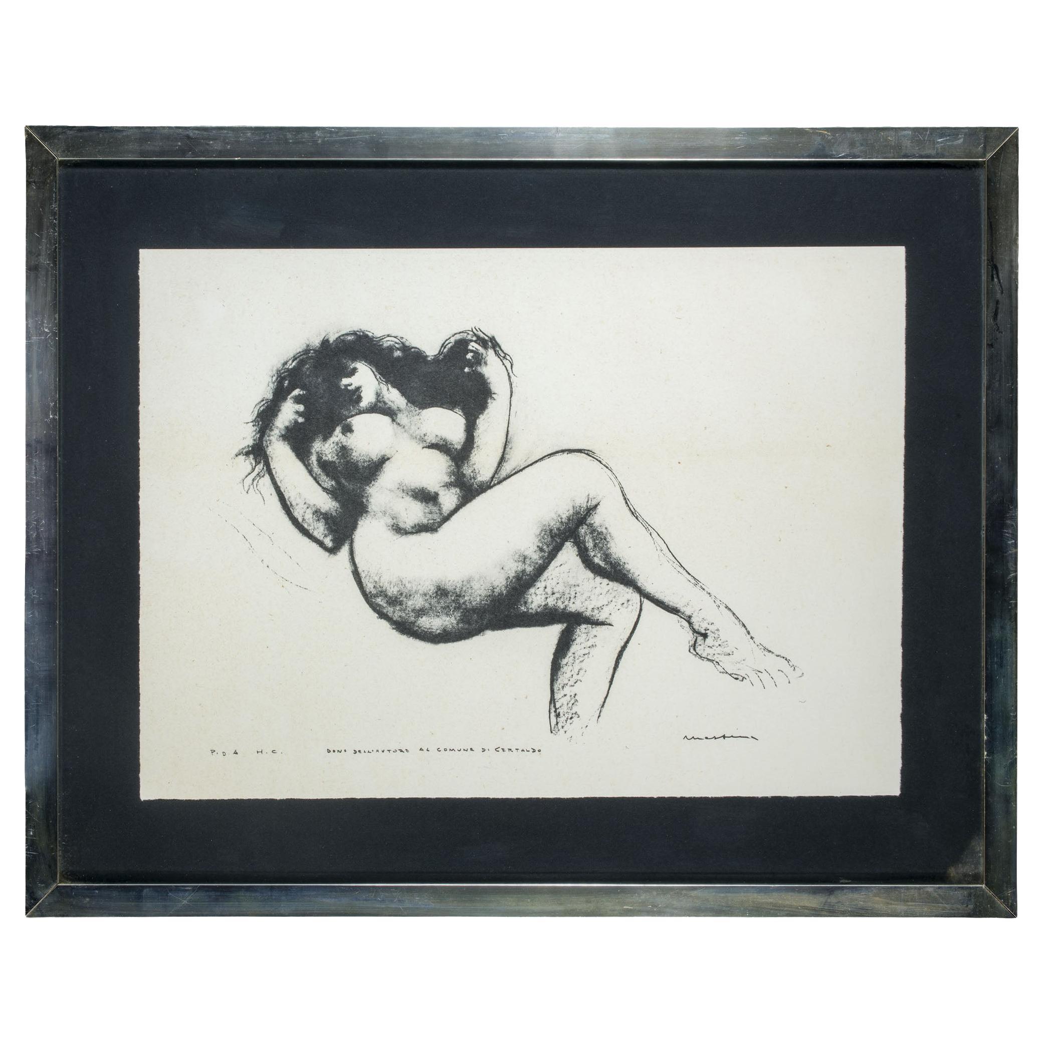 Francesco Messina Italian Signed Modern Work on Paper For Sale