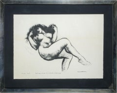 Litografia italiana degli anni '50 firmata da Francesco Messina