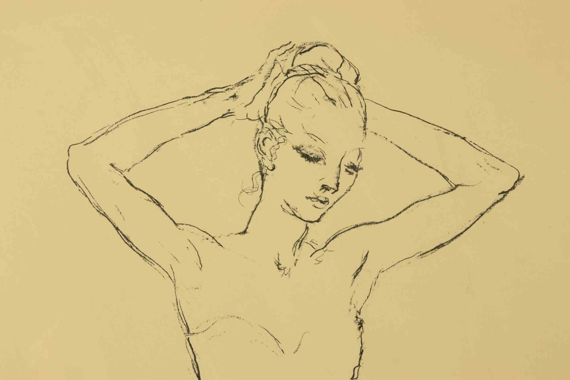 Dancer - Lithograph by Francesco Messina - mid-20th Century For Sale 3