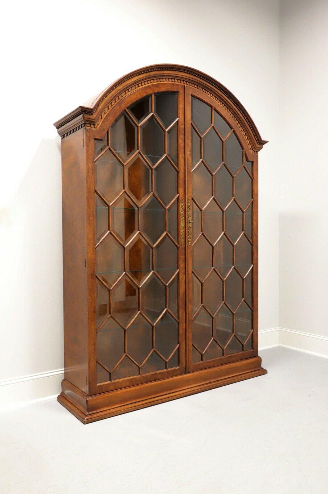 Francesco Molon for Giemme Burl Walnut Display Cabinet 7