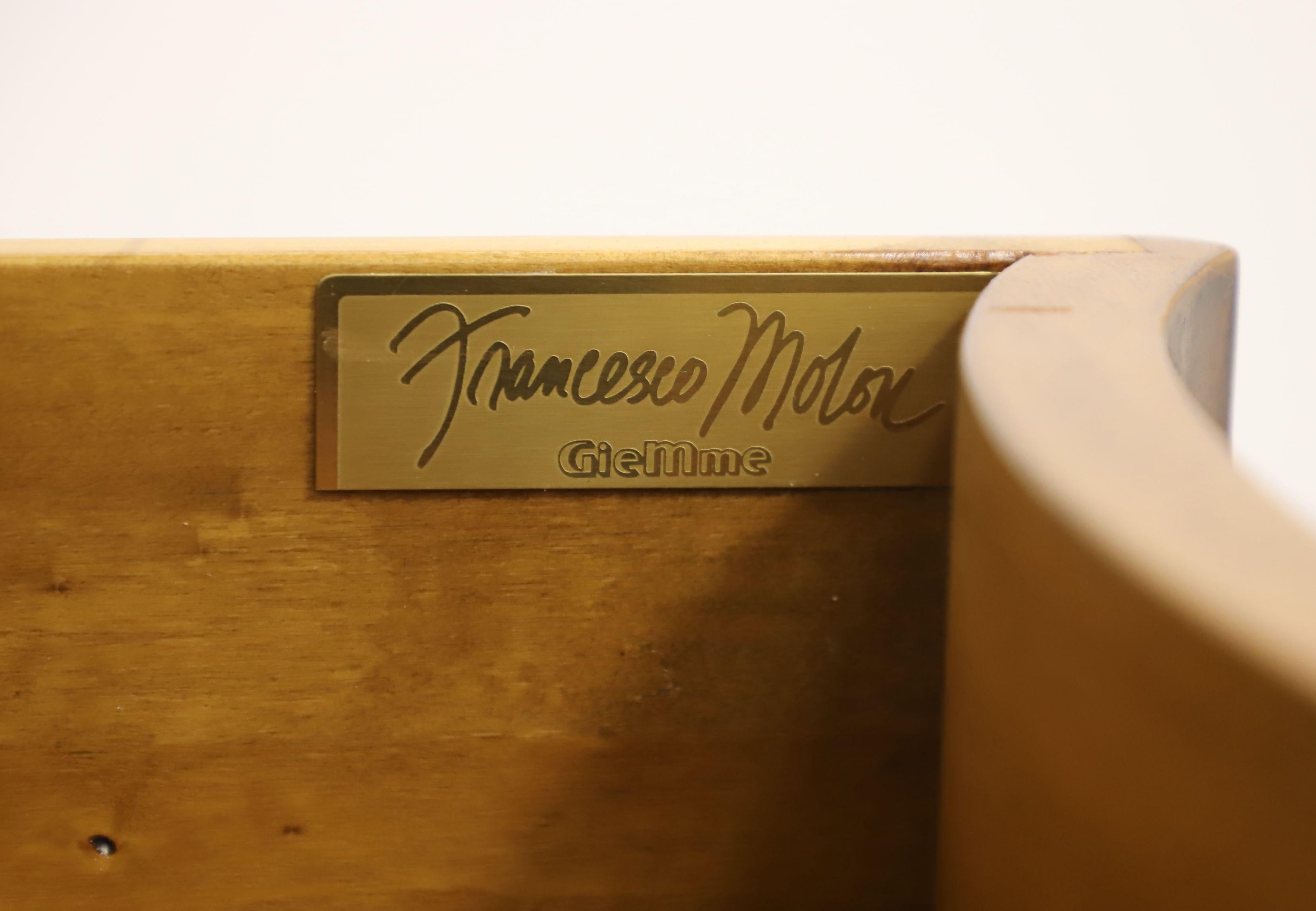 FRANCESCO MOLON for Giemme Burl Walnut Italian Serpentine Commode Chest For Sale 5