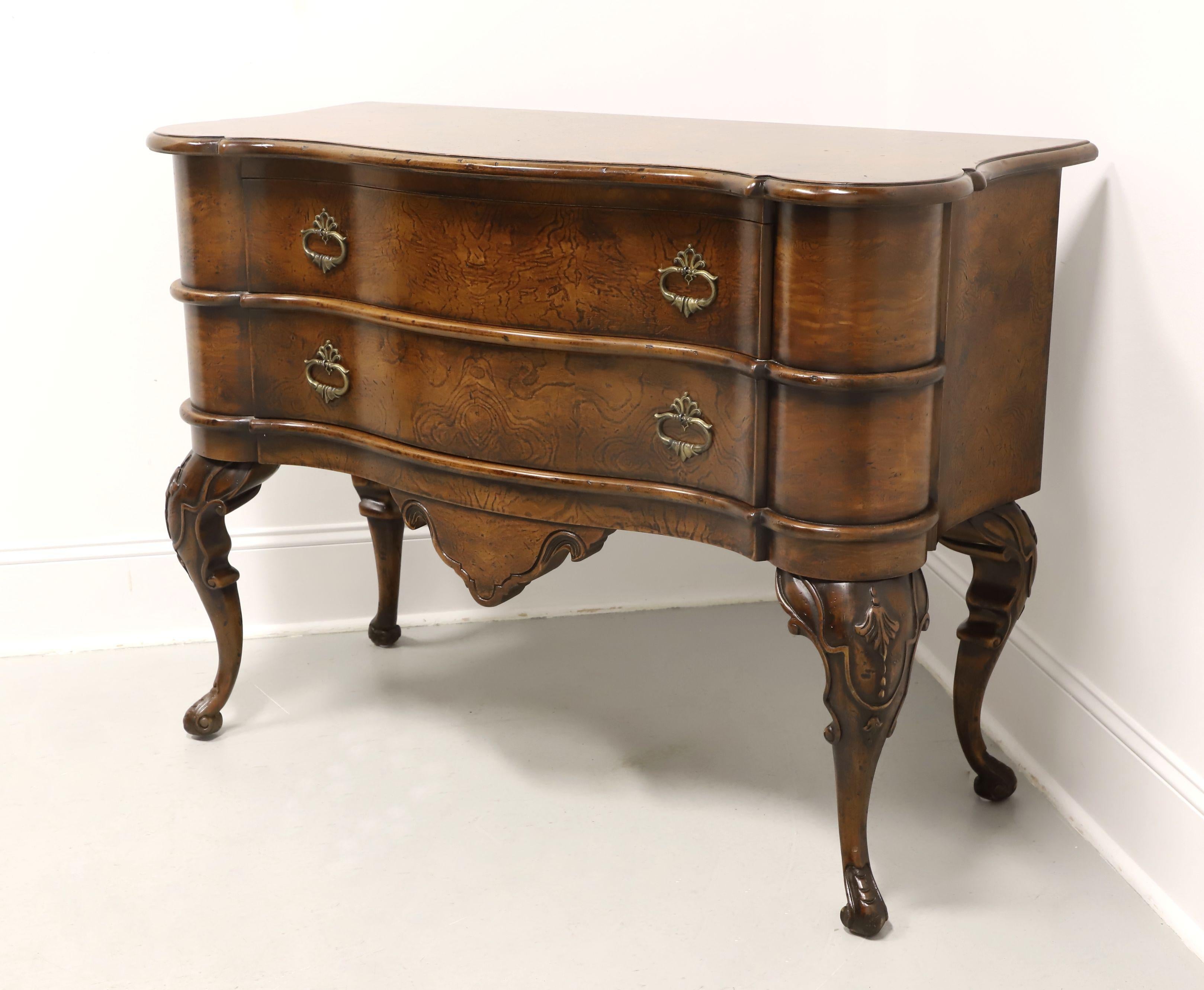 Other FRANCESCO MOLON for Giemme Burl Walnut Italian Serpentine Commode Chest For Sale