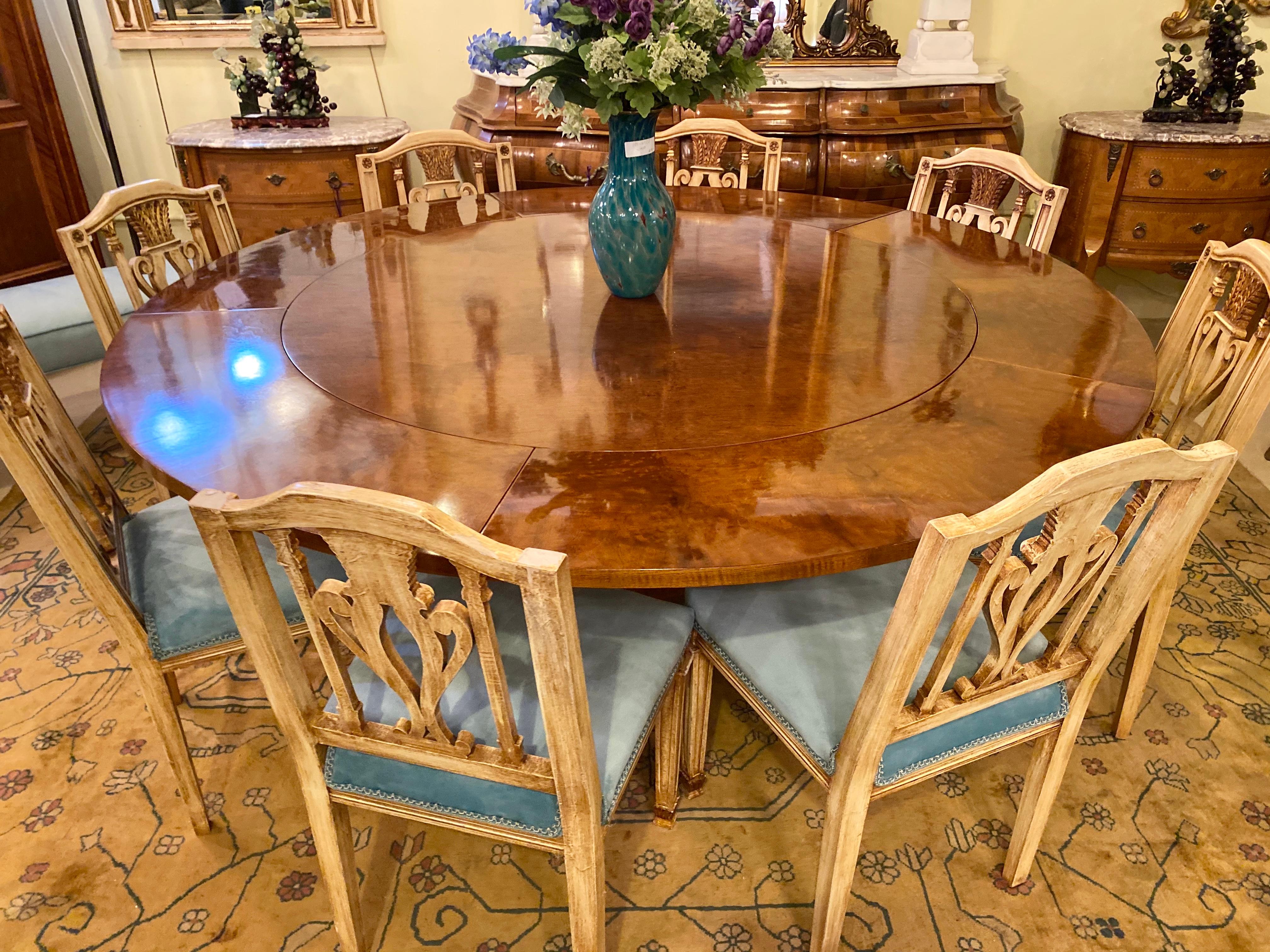 20th Century Francesco Molon Regency Style Dining Center Table by Giemme