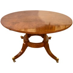 Francesco Molon Regency Style Dining Center Table by Giemme