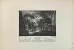 Antique Merchant of Venice,  Shakespeare - Etching by Francesco Niquet - 19th Century