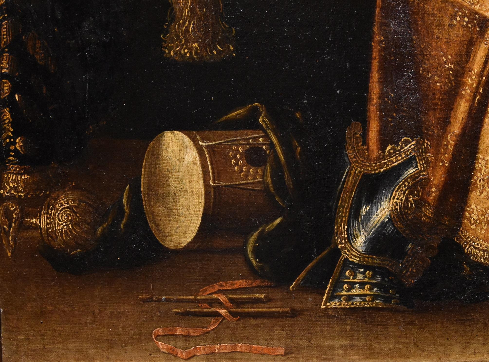 Stillleben von Vanitas Noletti, Ölgemälde auf Leinwand, Alter Meister, Italien, 17. Jahrhundert im Angebot 6
