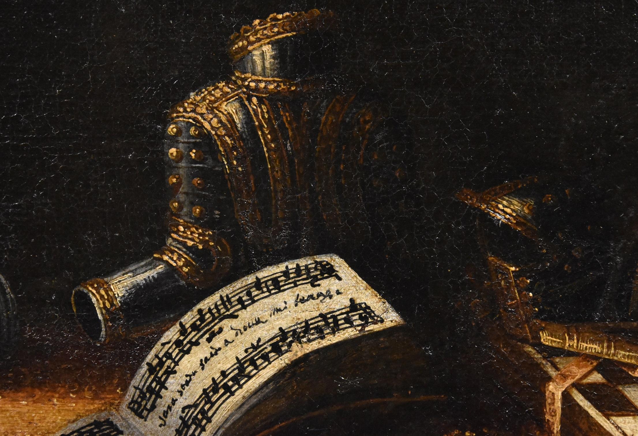 Stillleben von Vanitas Noletti, Ölgemälde auf Leinwand, Alter Meister, Italien, 17. Jahrhundert im Angebot 8