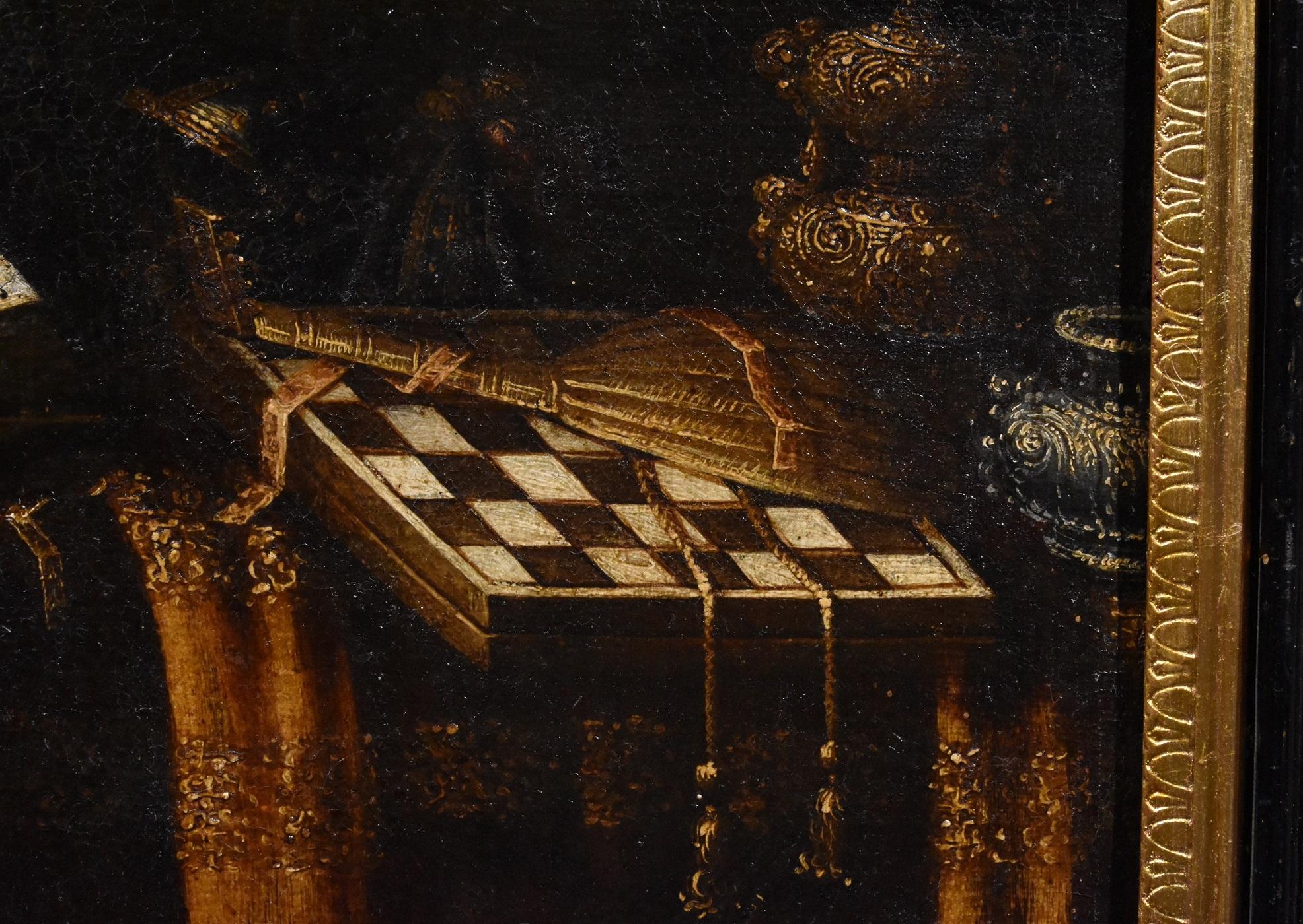 Stillleben von Vanitas Noletti, Ölgemälde auf Leinwand, Alter Meister, Italien, 17. Jahrhundert im Angebot 9