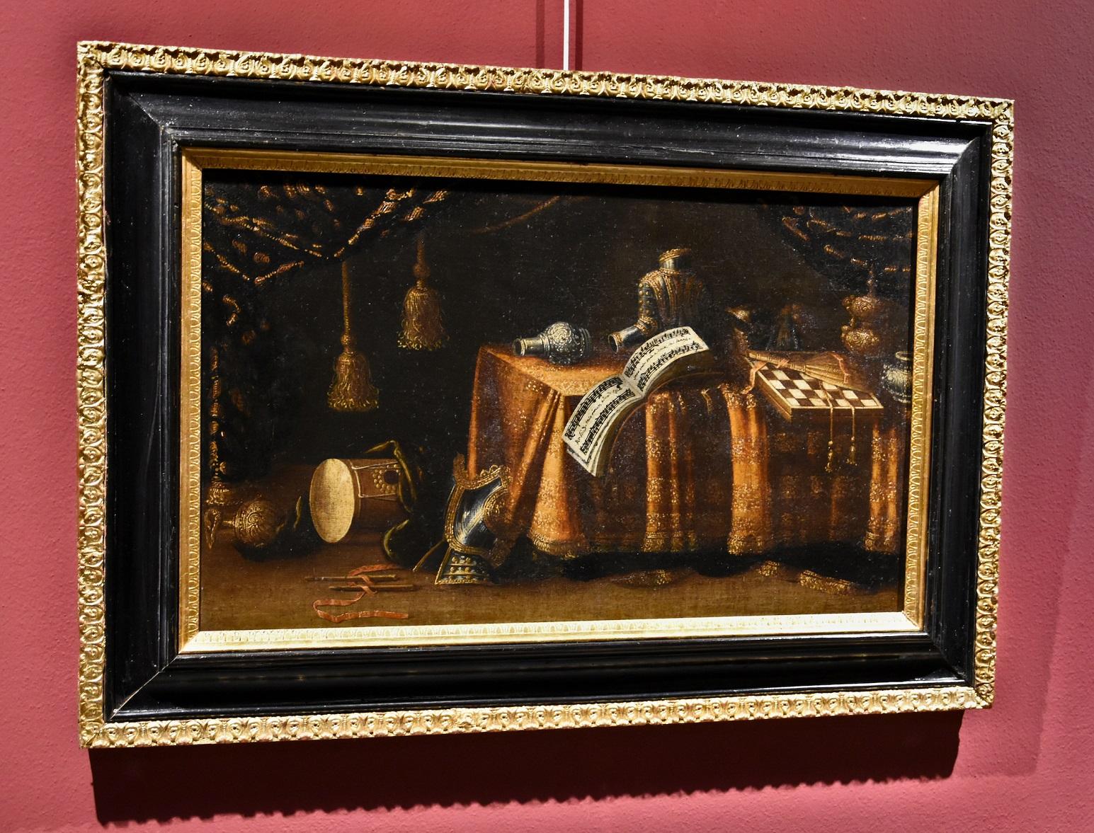 Stillleben von Vanitas Noletti, Ölgemälde auf Leinwand, Alter Meister, Italien, 17. Jahrhundert im Angebot 11