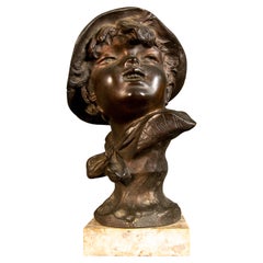 Francesco Paolo Michetti Frühes 20. Jahrhundert Italienische signierte Bronze-Skulptur
