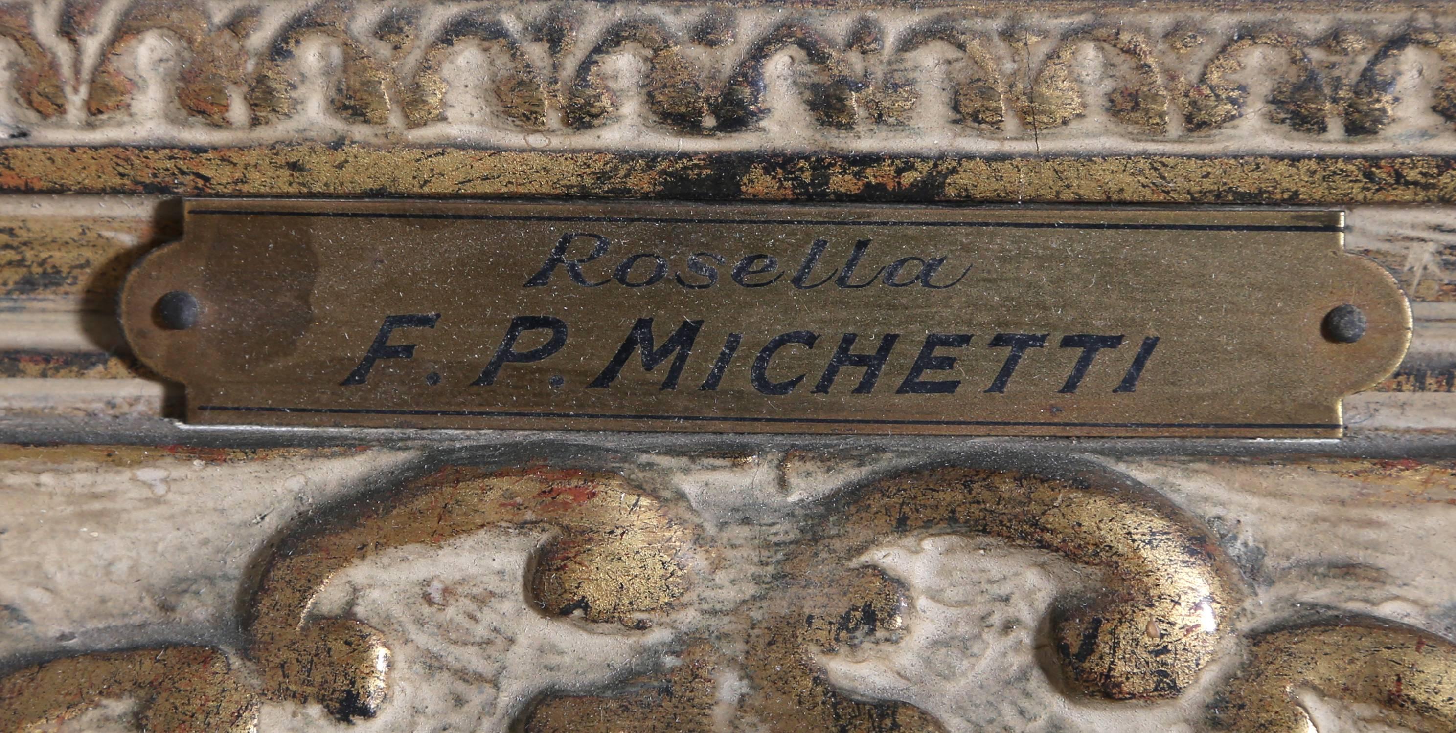 Rosella, portrait romantique vers 1900 de Francesco Paolo Michetti en vente 2
