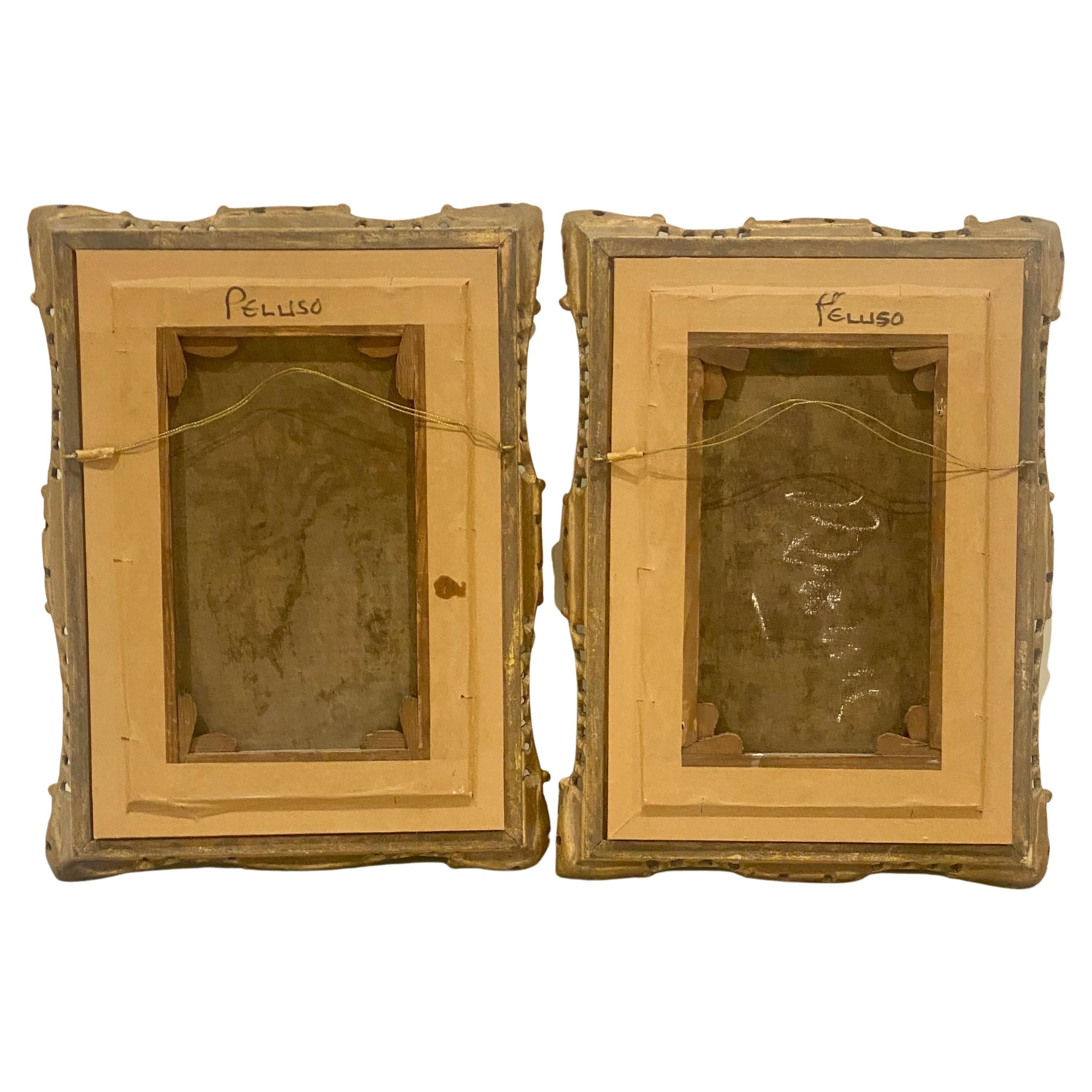 Francesco Peluso 'Italian, 1836-1916' a Pair of Oil on Canvas Paintings 2