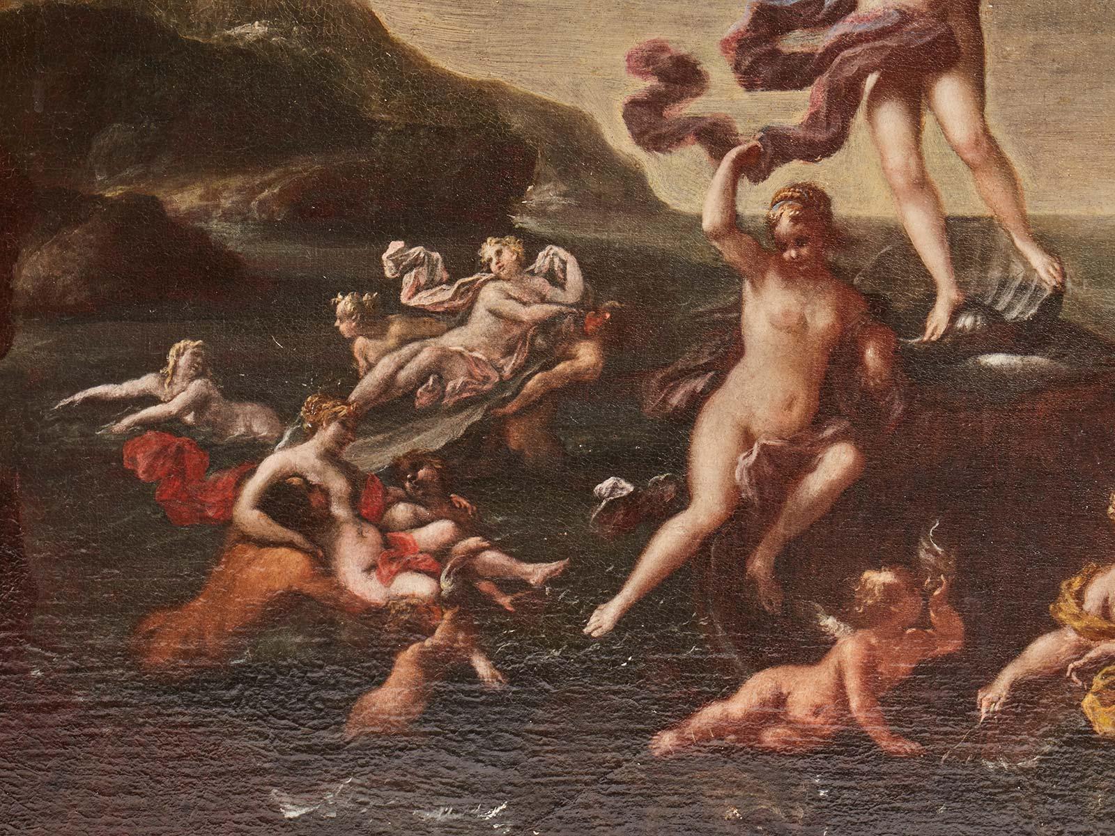 Francesco Perezzoli the Birth of Venus, Italy, 1700 In Excellent Condition In Milan, IT