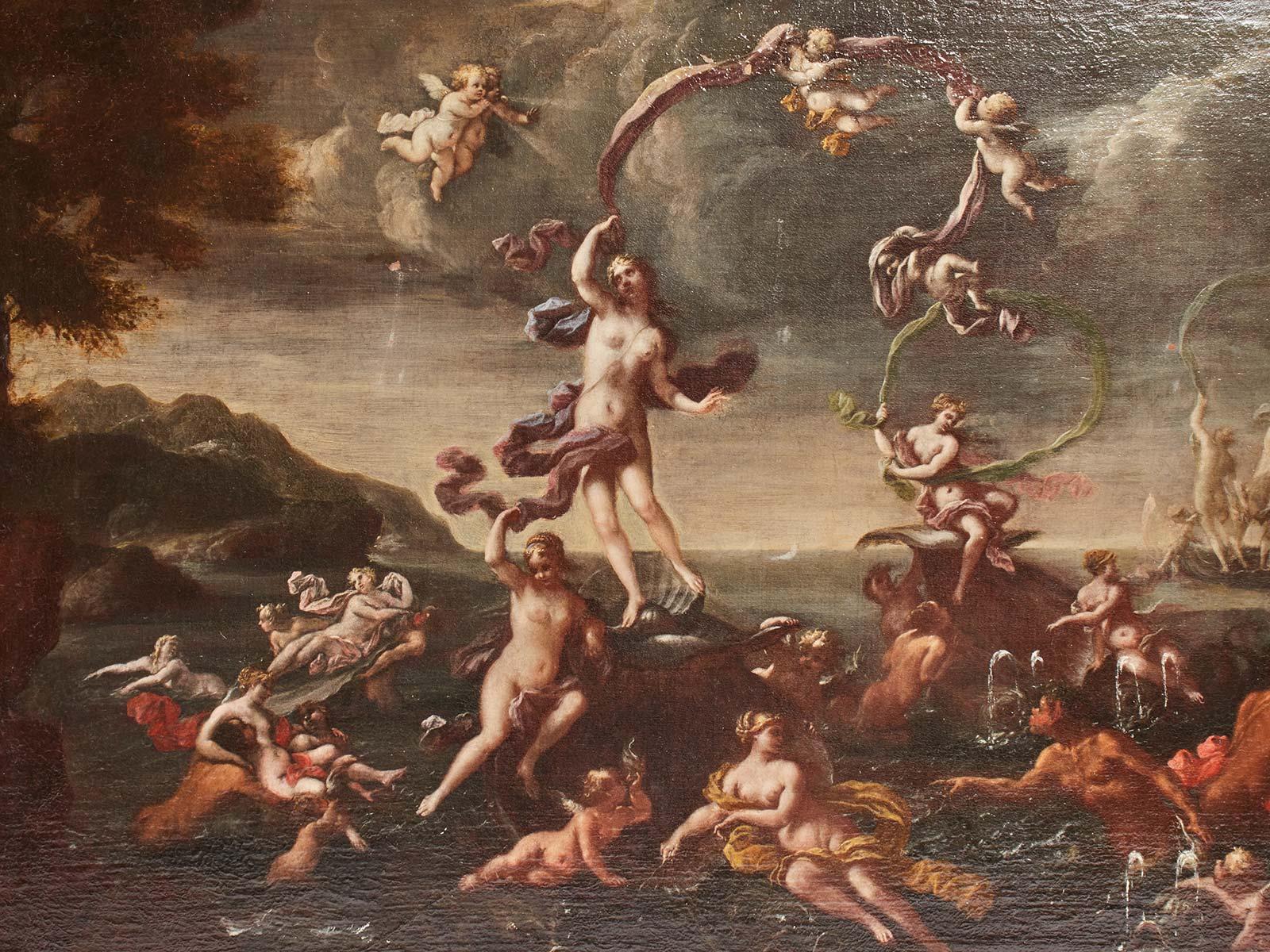 18th Century Francesco Perezzoli the Birth of Venus, Italy, 1700