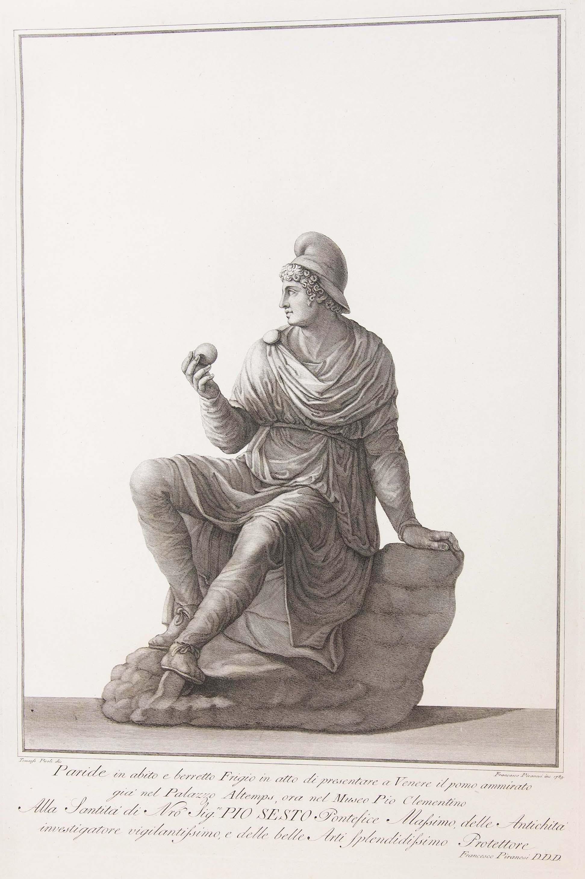 18th Century Large Folio 39 Engravings by Francesco Piranesi of Roman Sculpture 8