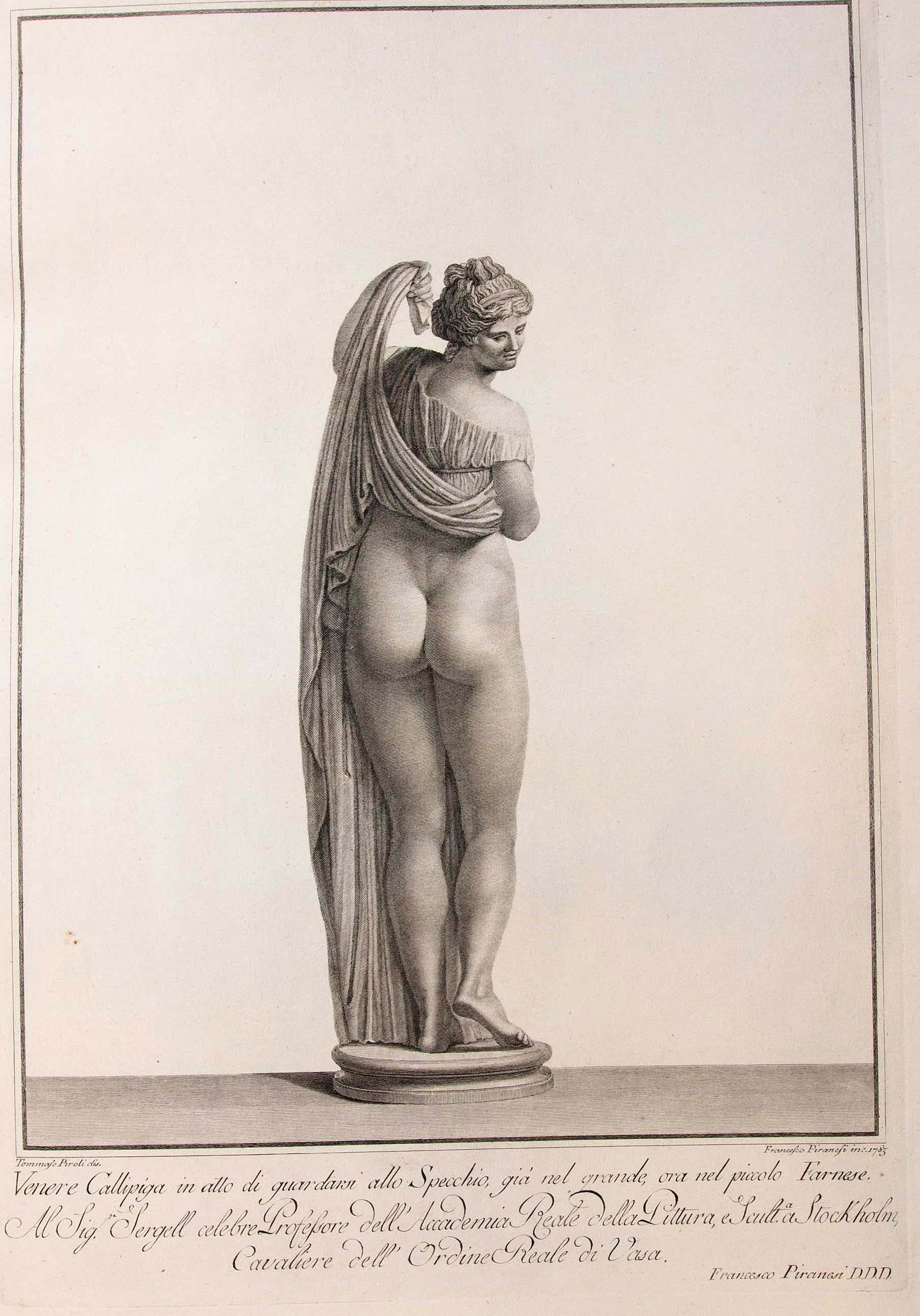 18th Century Large Folio 39 Engravings by Francesco Piranesi of Roman Sculpture 10