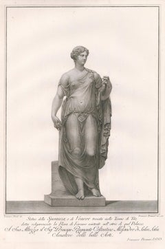 Engraving of a Female Sculpture