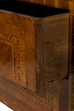FRANCESCO PREDA Italian Neo-Class Walnut and Lemonwood Inlaid Commode / Chest