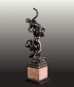 die Vergewaltigung der Sabina" Große Bronzeskulptur Bottega Romana Grand Tour
