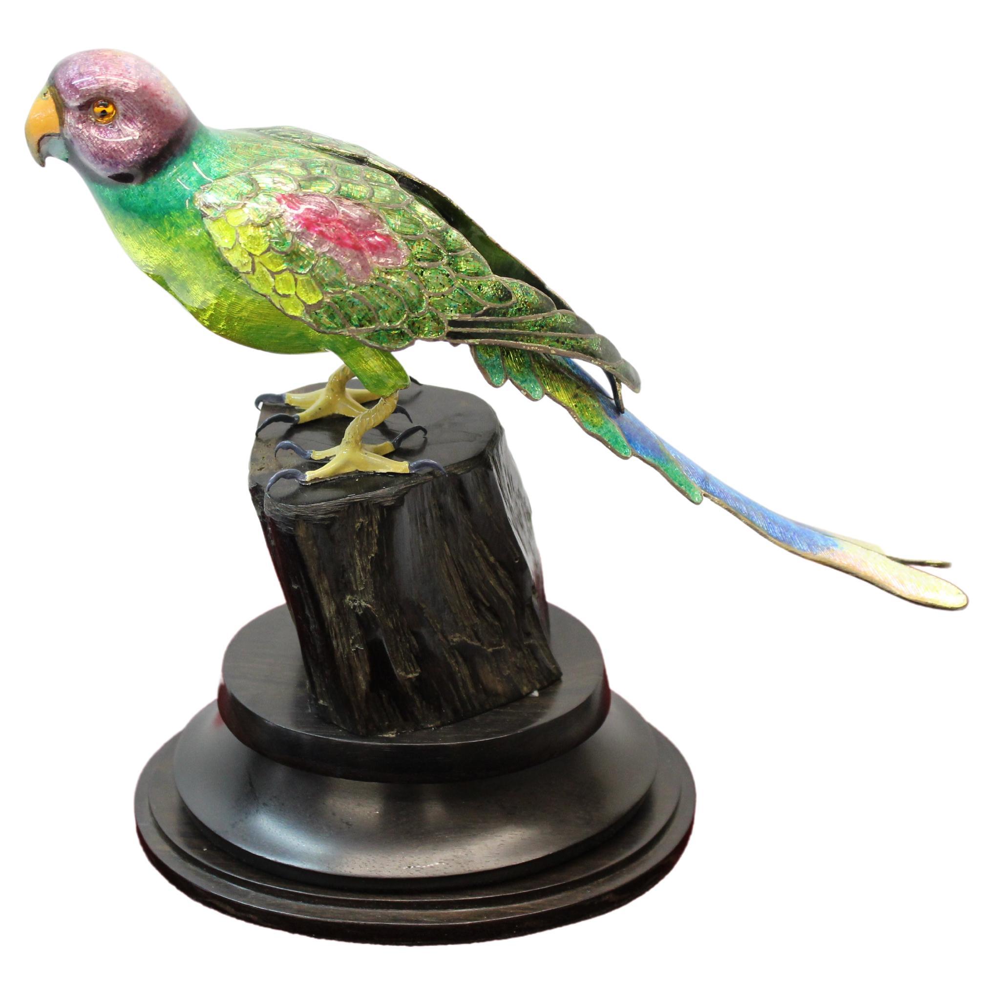 Francesco Rigozzi Hand Crafted Parrot For Sale