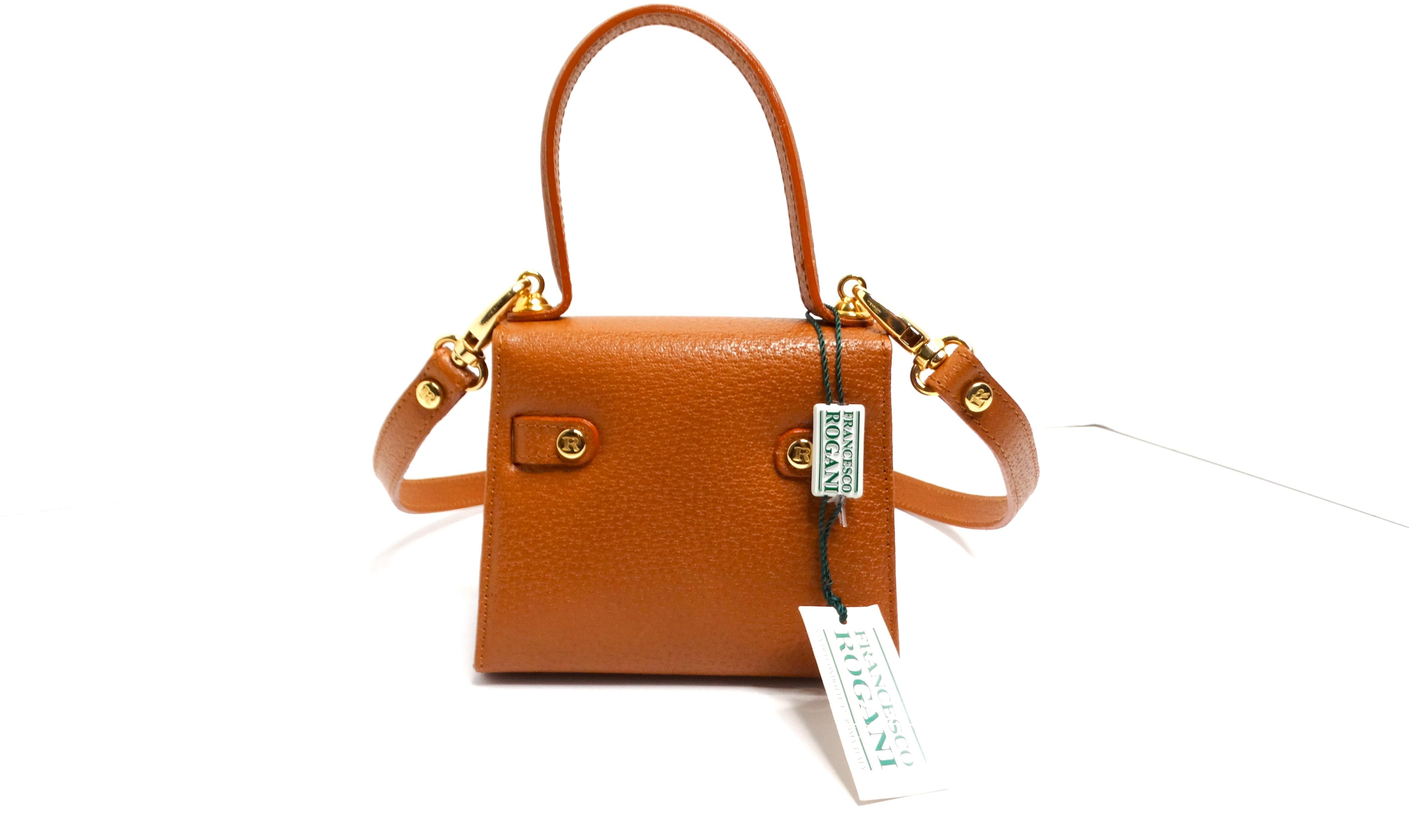 Francesco Rogani Mini Leather Top Handle Crossbody Bag 5
