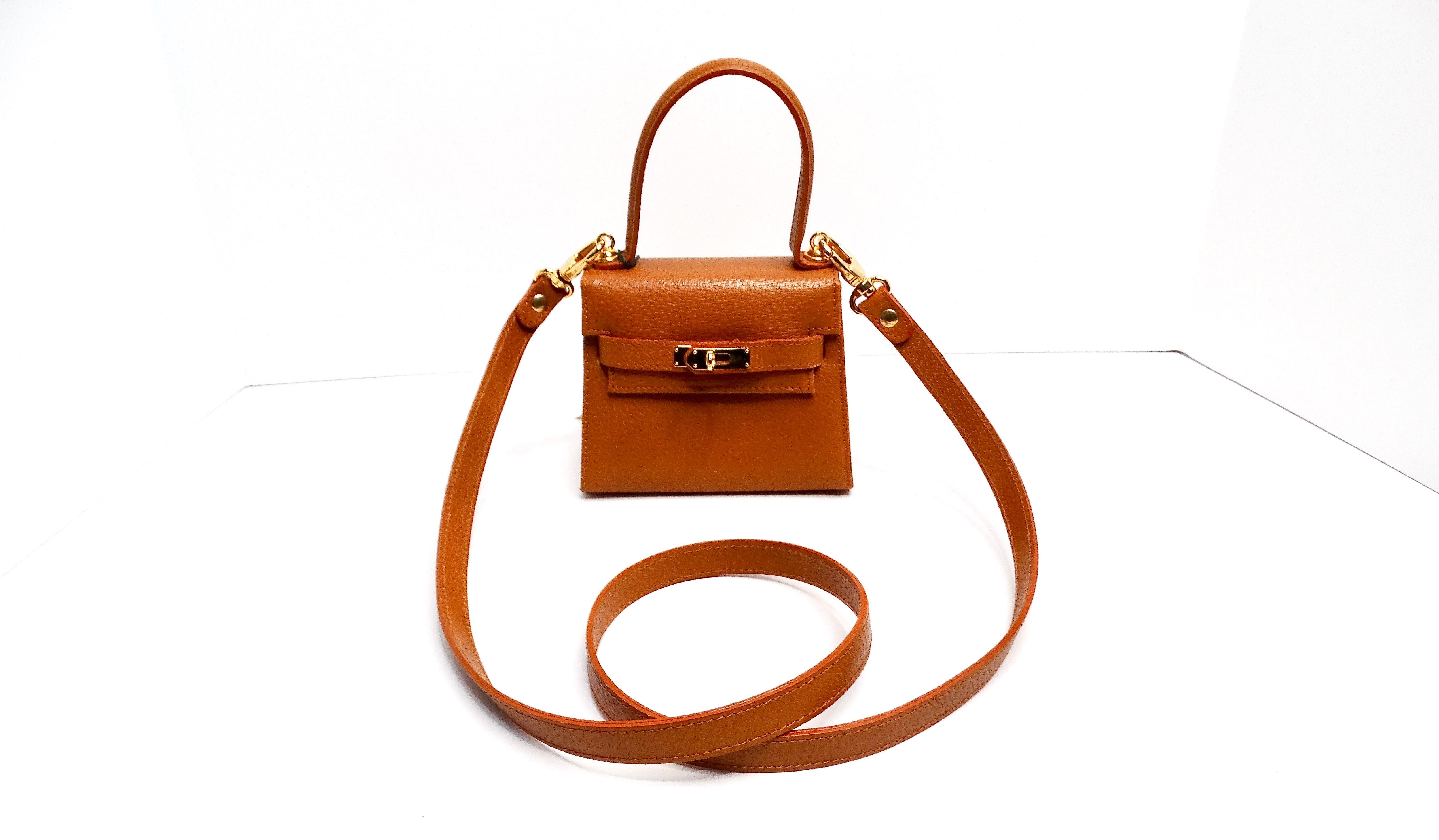 Francesco Rogani Mini Leather Top Handle Crossbody Bag 6