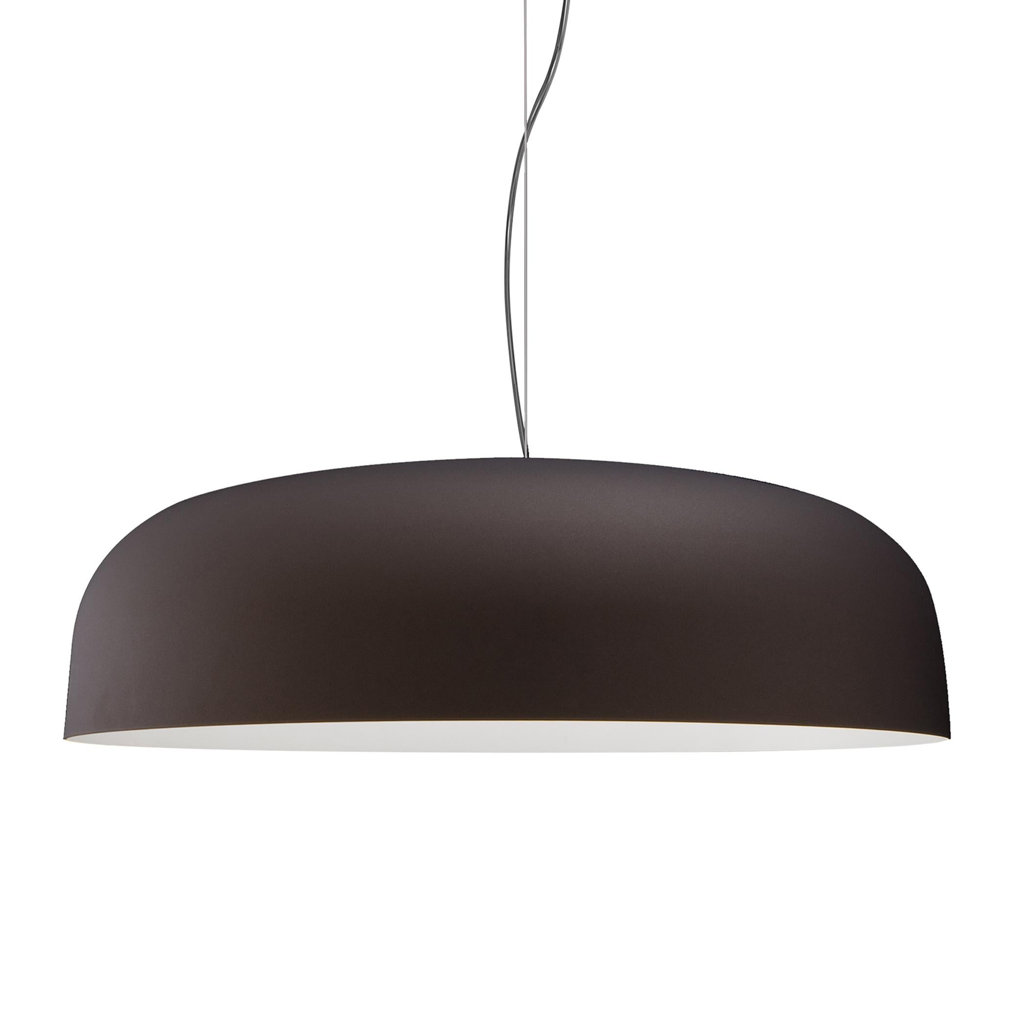 Mid-Century Modern Francesco Rota Suspension Lamp 'Canopy' 422 Bronze and White by Oluce