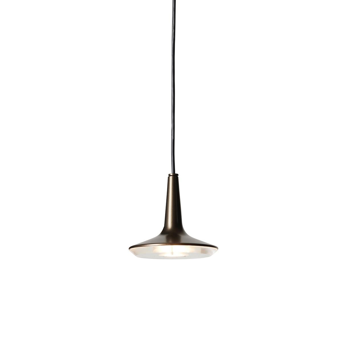 Mid-Century moderno Lampada a sospensione Francesco Rota 'Kin' 478 Bronzo di Oluce in vendita