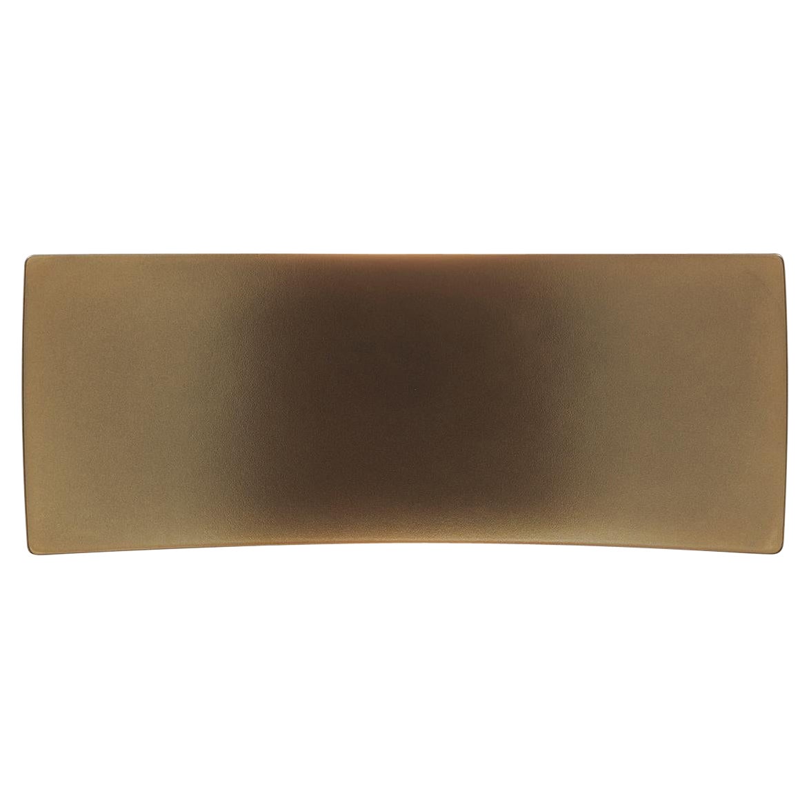 Lampada da parete Francesco Rota 'Lens' Bronzo curvo di Oluce
