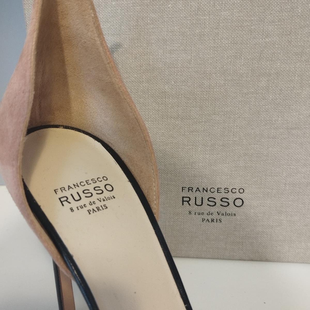 Women's Francesco Russo Bicolor Décolleté IT 37 For Sale