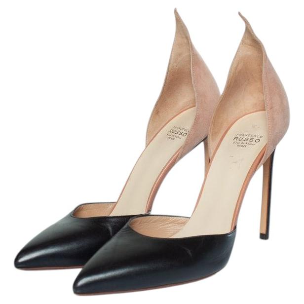 Francesco Russo, Pumps aus Wildleder und Leder
