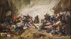Mid-19th Century Oil on Canvas: Italian War of Independence Scene