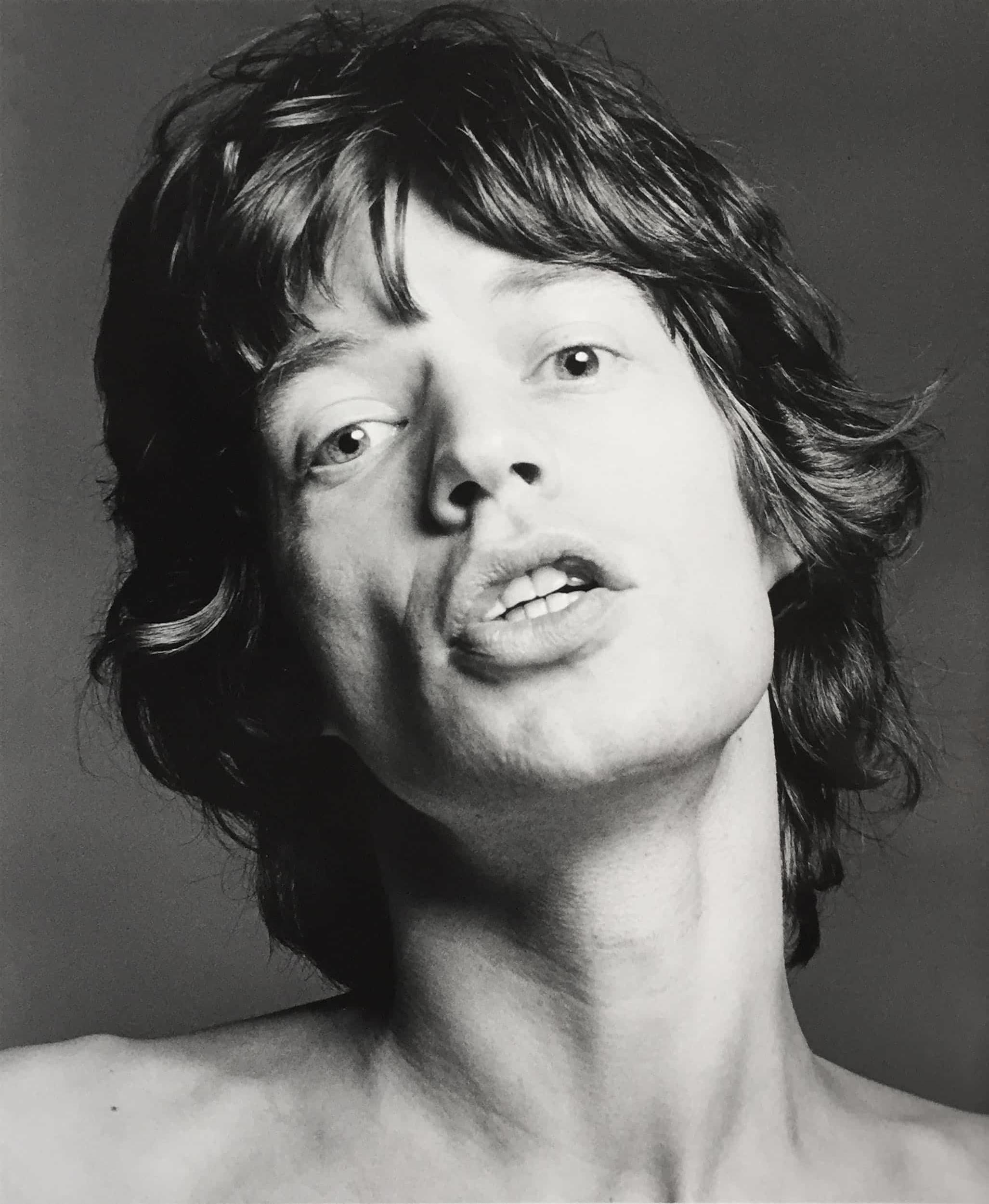 Francesco Scavullo Black and White Photograph - Mick Jagger