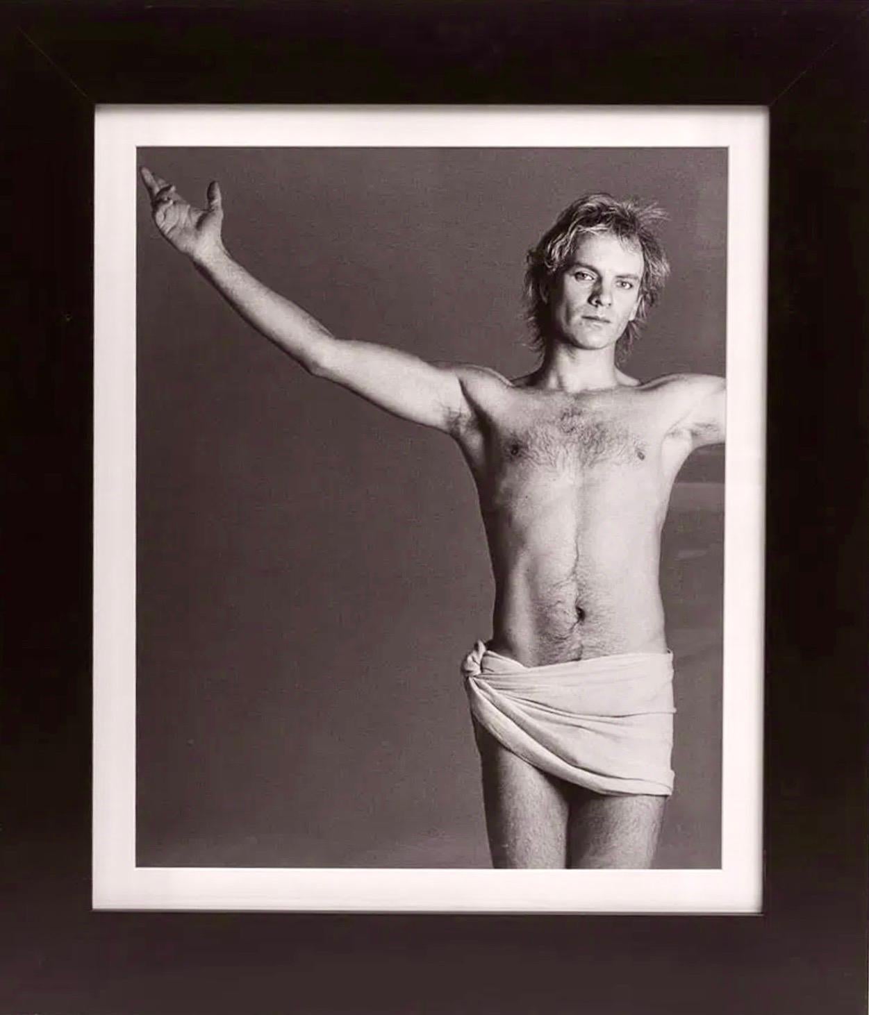Sting, 1984 Fotografía en gelatina de plata Impresa en 2004 Fotografía en blanco y negro Scavullo
