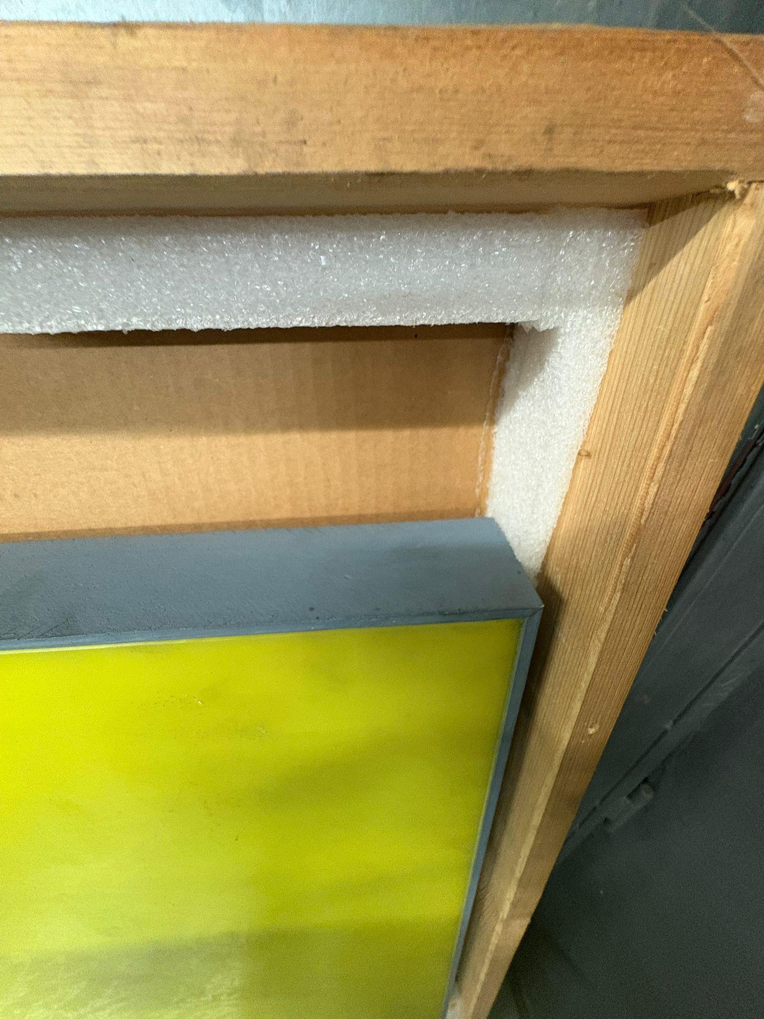 Moderno Francesco Sena, 'Paesaggio verde', 2006 circa, Pittura, cera e plastilina su Wood in vendita