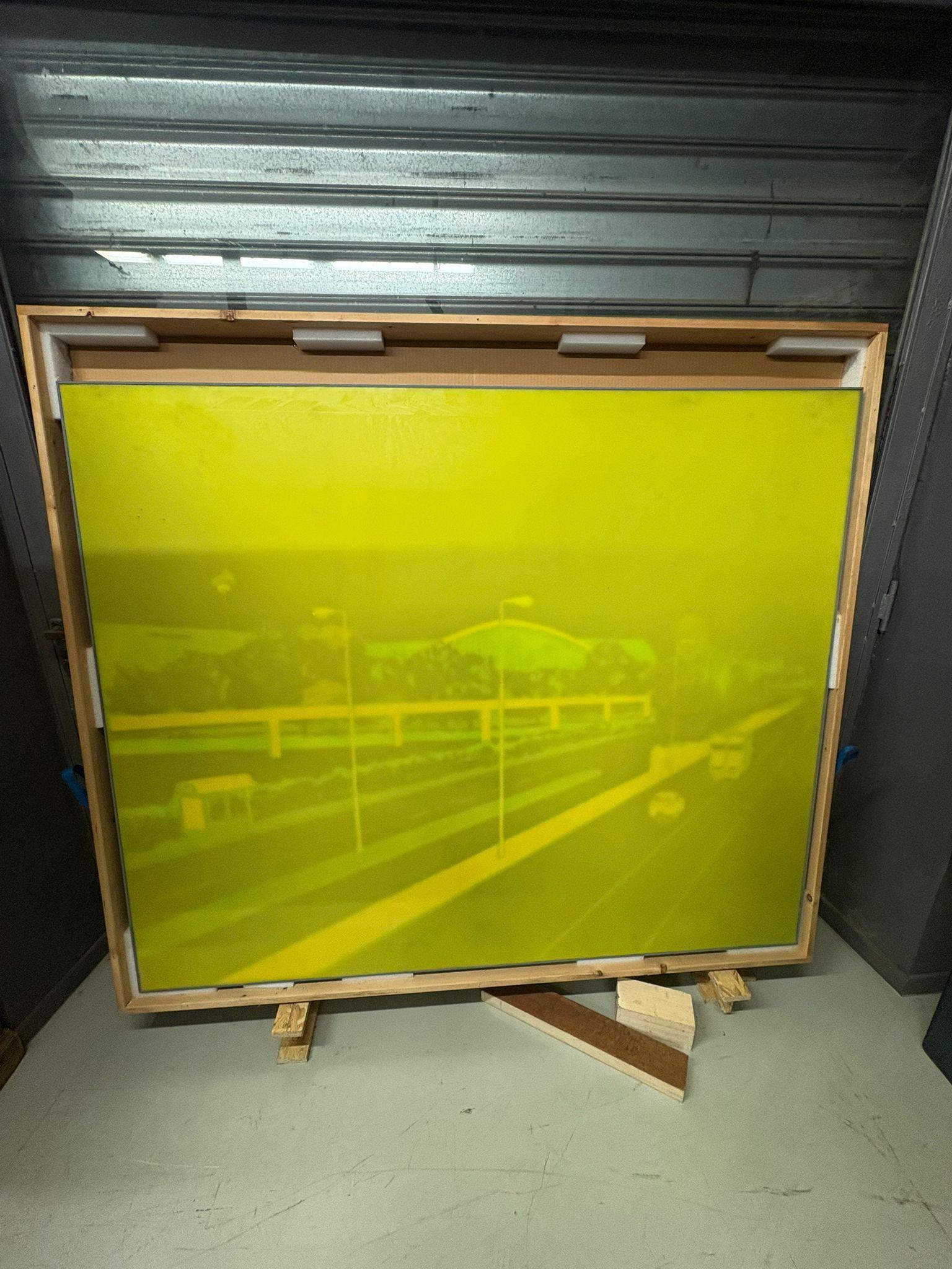 Italiano Francesco Sena, 'Paesaggio verde', 2006 circa, Pittura, cera e plastilina su Wood in vendita