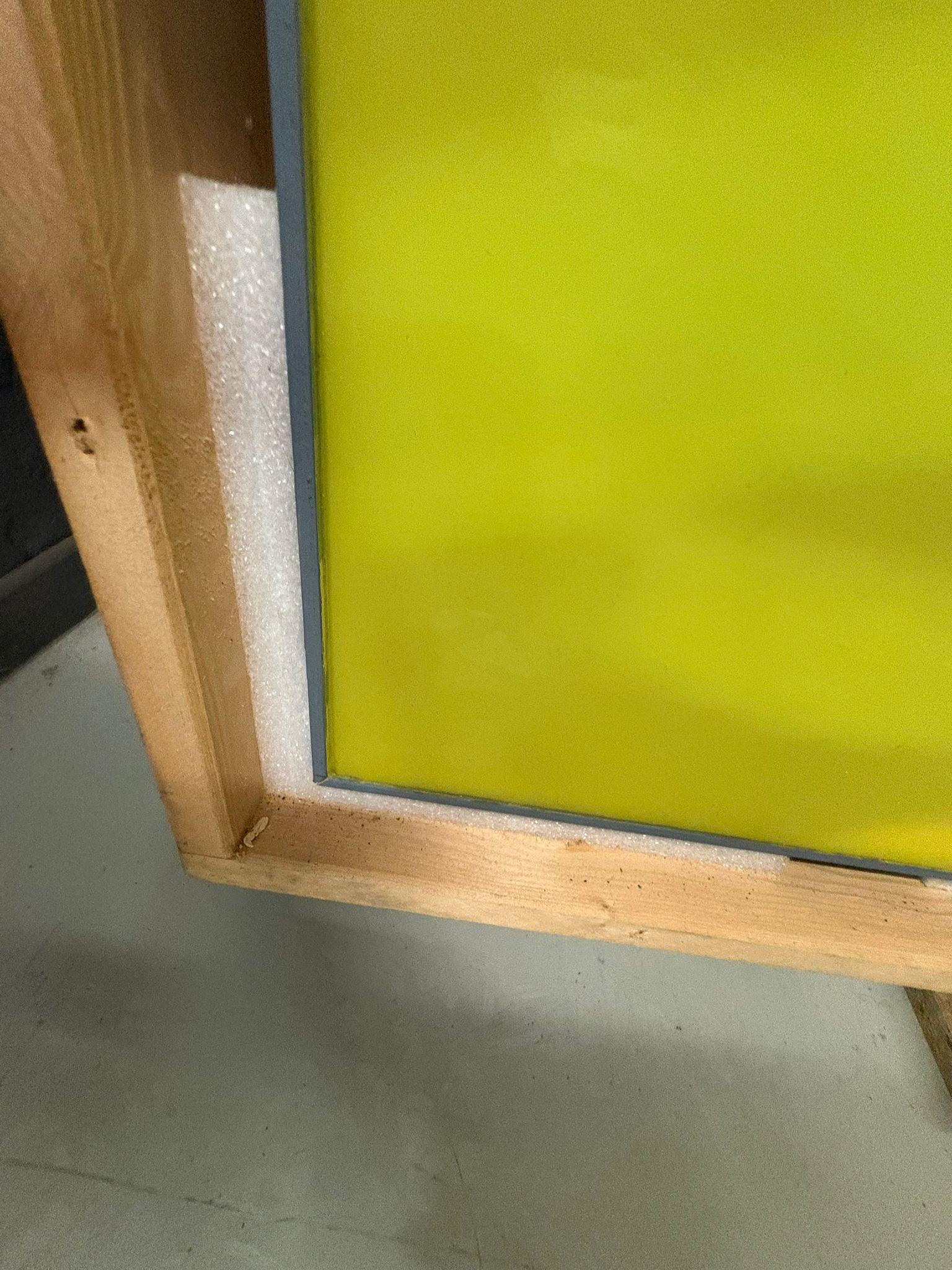 XXI secolo e contemporaneo Francesco Sena, 'Paesaggio verde', 2006 circa, Pittura, cera e plastilina su Wood in vendita