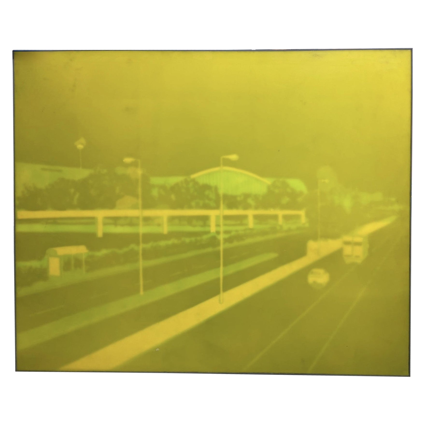 Francesco Sena, 
Paesaggio verde
, 2006 circa, Pittura, cera e plastilina su Wood in vendita