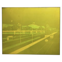 Francesco Sena,
Green landscape
, ca. 2006, peinture, cire et plasticine sur Wood