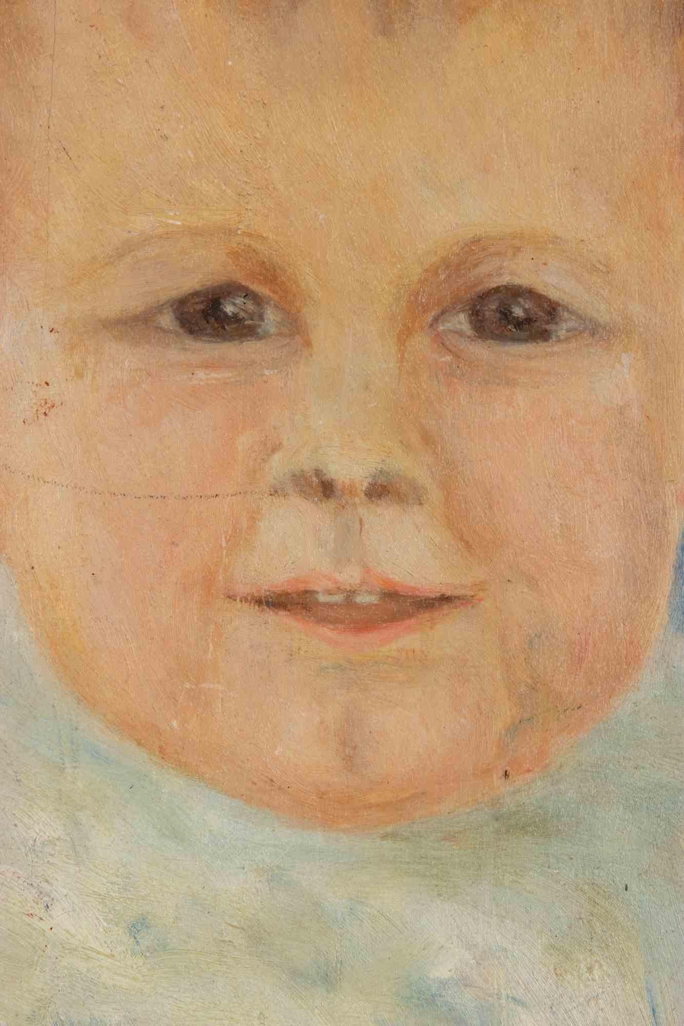 Child - Painting by Francesco Settimj - 1930s For Sale 1