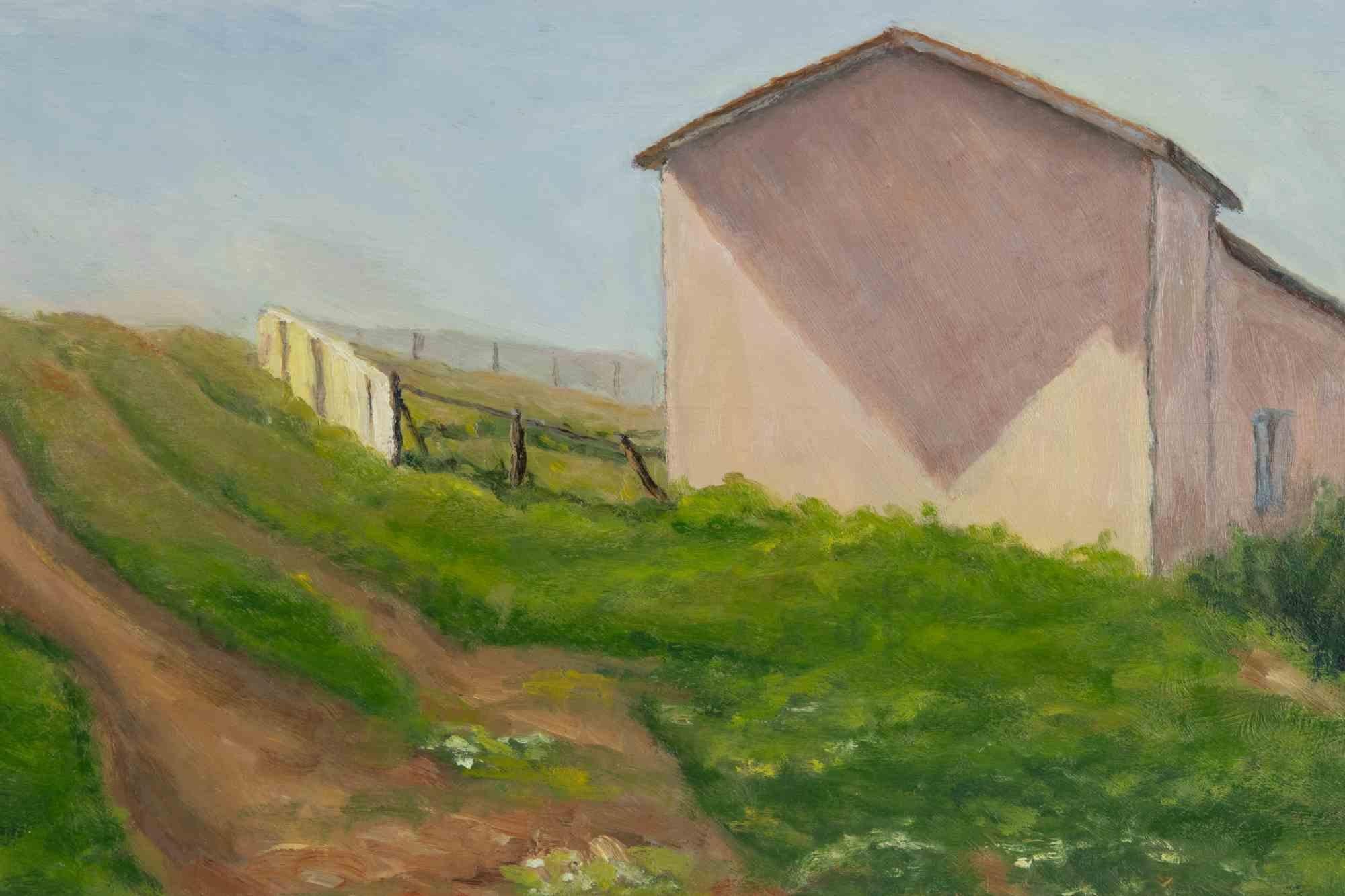 Paesaggio - Quadro di Francesco Settimj - Anni '30 in vendita 1