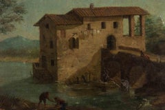 Landscape - Painting by Francesco Settimj - Late 19th Century