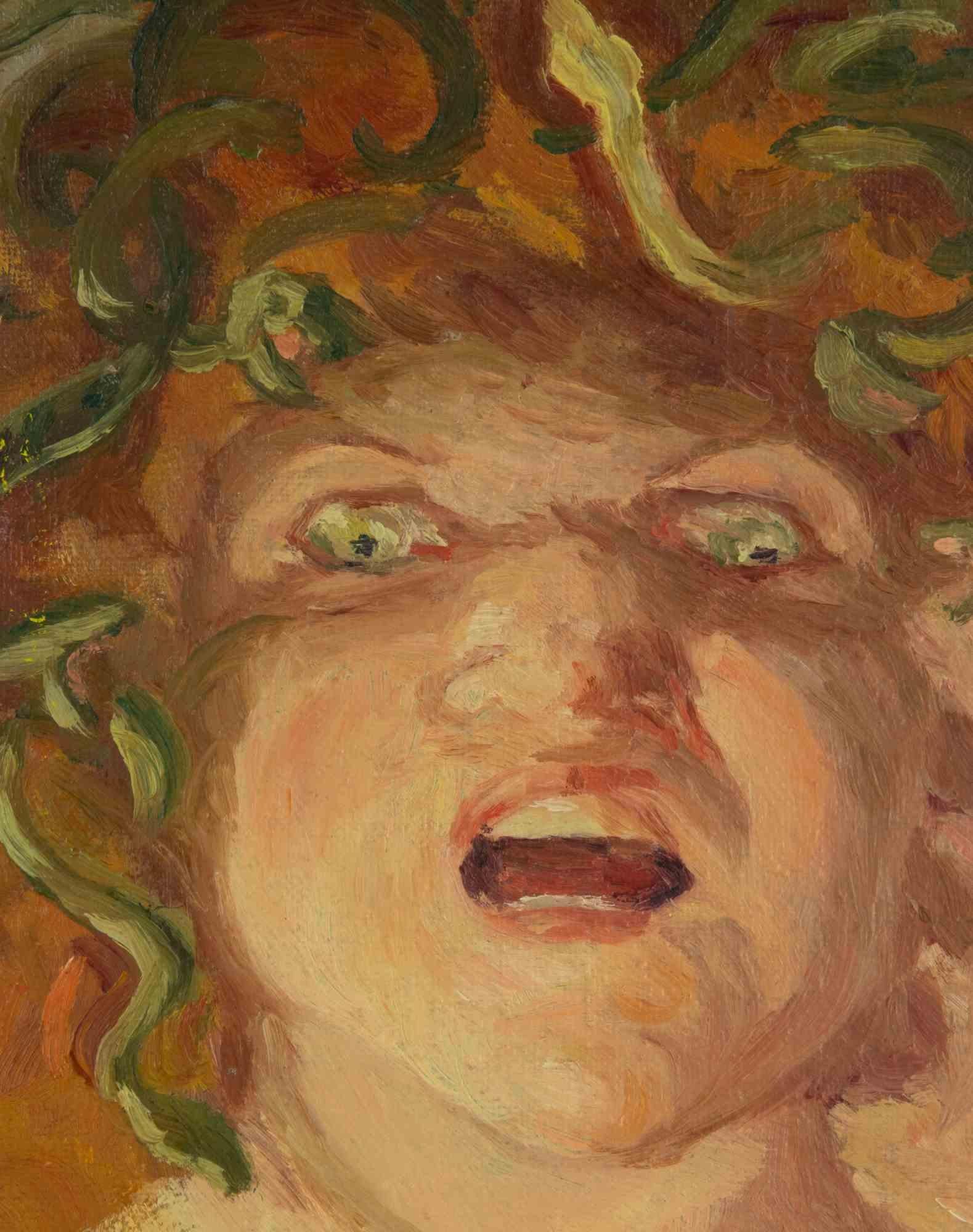 Medusa – Gemälde von Francesco Settimj – Mitte des 20. Jahrhunderts im Angebot 1