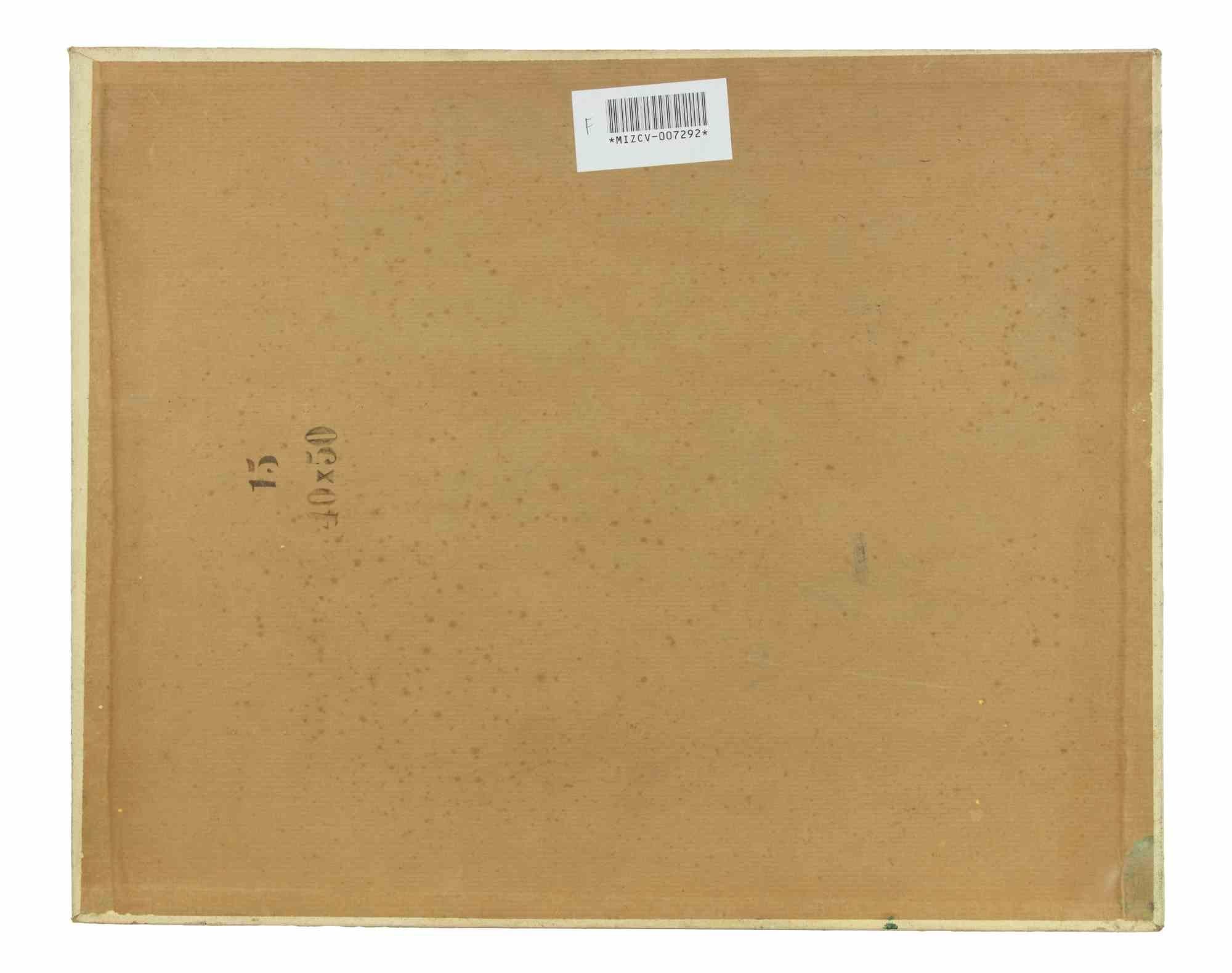 Berglandschaft – Gemälde von Francesco Settimj – 1930er Jahre im Angebot 1
